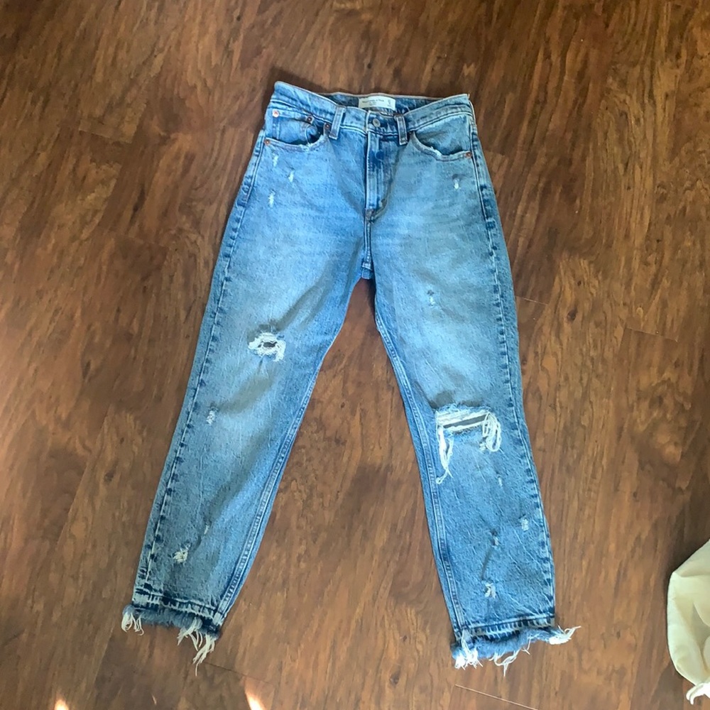 Abercrombie high waisted mom jeans